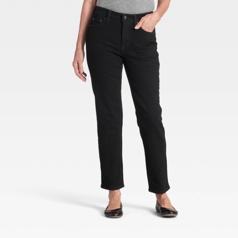 NWT 6 Universal Thread Midrise 80’s Slim Fit Black Wash Ankle length Jeans Denim